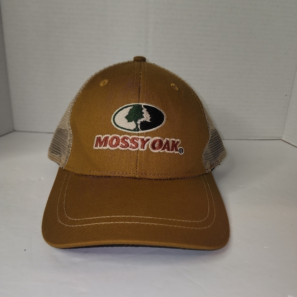 Mossy Oaks Baseball Cap Brown Color with Mossy Oak Logo Adjustable Strapping